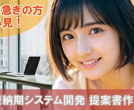 システム開発特化！良さが伝わる提案書を作成します お客様から「わかりやすい！」と言われるように心がけております イメージ1