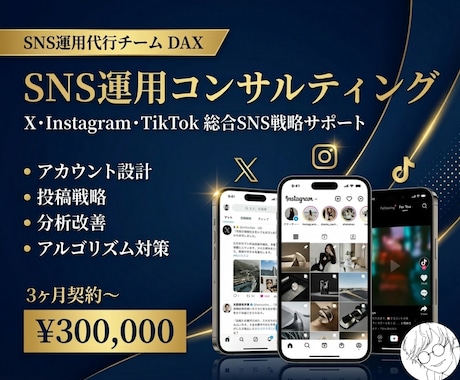 SNS運用を3ヶ月伴走型でコンサルします X・Instagram・TikTokをまとめて支援 イメージ1