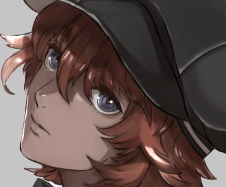 キャラクターの顔イラスト描きます イメージ1