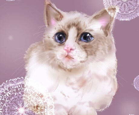 大切なご家族(動物、ペット)の似顔絵を描きます 柔らかいタッチでアイコンや待ち受けに(データ納付) イメージ2