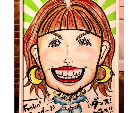 世界で一枚のオリジナル似顔絵承ります ( ´∀｀)プレゼント・思い出に残る似顔絵を描きます！ イメージ2
