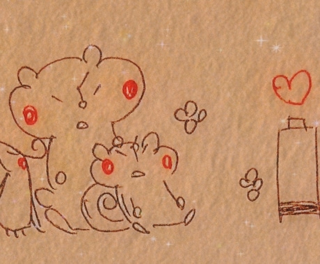 可愛い動物達の手描きボールペンイラストを描きます ボールペンで描く手描きで可愛い動物達 イメージ2