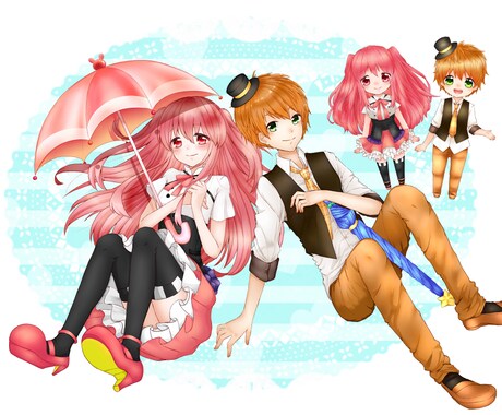 オリジナルイラスト描きます オリジナルイラスト、夢絵、動画用イラスト等がほしい方へ！ イメージ2