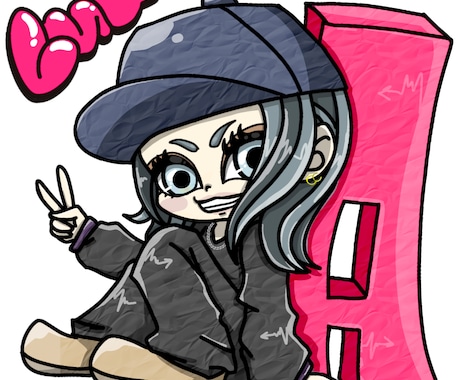 アイコン/ステッカーデザイン描きます ミニキャラ/イラストの制作受け付けます イメージ1