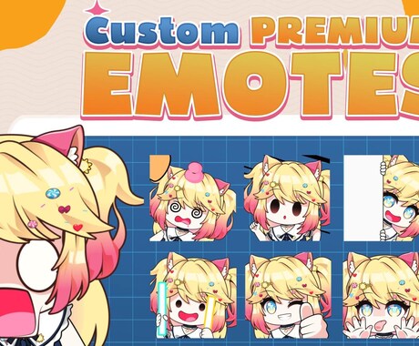 cute chibi emotesます draw cute chibi emotes イメージ1