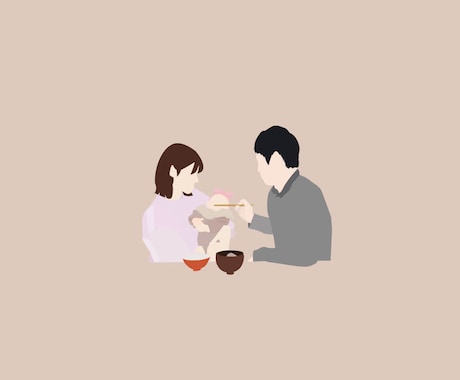 ご家族・ご友人などのデジタルイラスト作成いたします **写真に残った思い出のシーンをイラストにいたします！** イメージ1