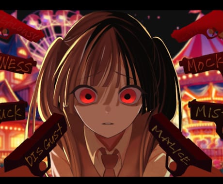 本家に沿った【歌ってみた】サムネ制作致します 本家に寄せたイラストを提供致します。即レス心掛けてます。 イメージ1