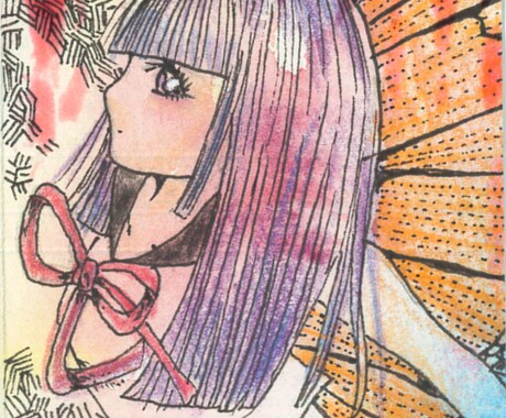 リクエストに応じて手書き女の子イラストを描きます 自分へのプレゼントやアイコンにお使いください♪ イメージ2