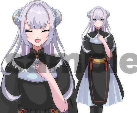 Vtuber、IRIAM等の立ち絵描きます キャラクターデザインの際の修正回数無制限で承ります！ イメージ2