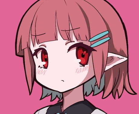 SNSなどで使えるキャラクターアイコン描きます 色で絵のイメージを作り、個性あるイラストを作成します イメージ2