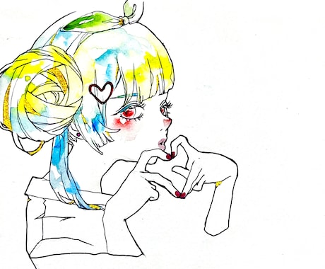 歌ってみた用のオリジナルサムネを描きます アナログで差別化必須⭐︎SNSでの宣伝サービスもします！ イメージ1