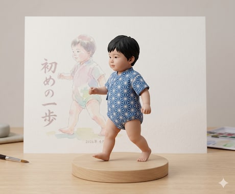 写真やイラストから高品質3Dフィギュアを制作します 試作確認込み。完成まで丁寧に伴走する本格制作サービスです イメージ2