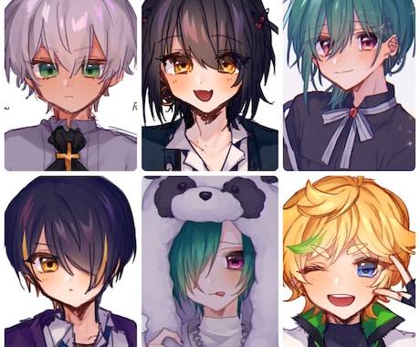 イラスト立ち絵やアイコンを描きます 配信等に使うイラストが必要な方に イメージ1