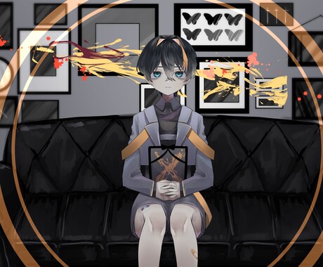 幅広くイラスト描きます かわいい系、ほの暗い系が得意(⌒^⌒)ｂ イメージ1