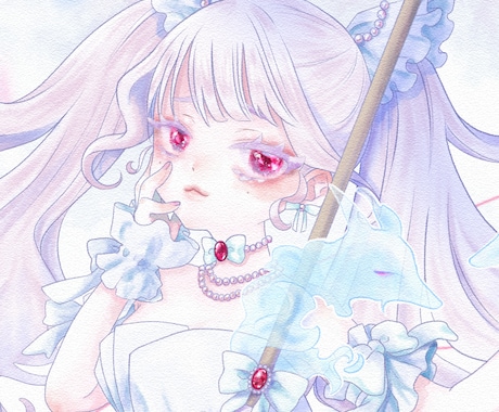 かわいい・水彩風イラストお描きします 表紙、観賞用、動画、立ち絵などイラストをお描きします！ イメージ1
