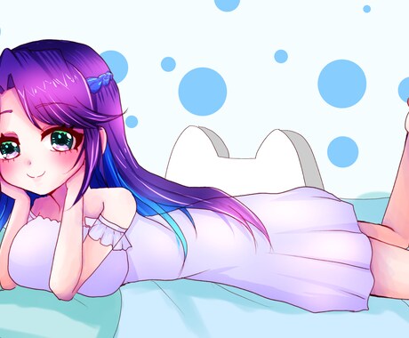 1枚イラスト作成します きらきらつやつやの可愛いイラスト描きます！ イメージ2