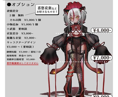 高クオリティの立ち絵制作いたします 最短7日納品可！可愛さ満載の立ち絵描けます！ イメージ2