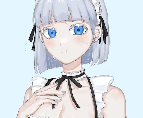 アイコンなどに使えるバストアップのイラスト描きます イメージ1