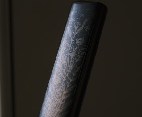 iQOSに花と星のレーザー刻印をします シンプルながら存在感のある作品。プレゼントや自分へのご褒美に イメージ1