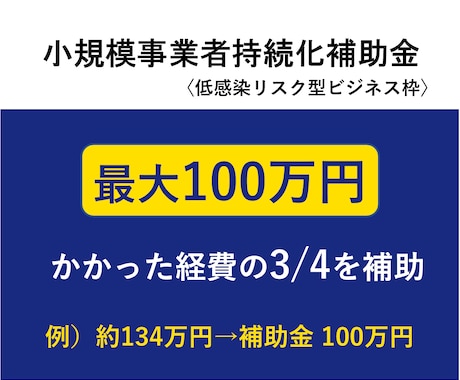 補助金【低感染リスク型】 提出書類作成します 【小規模事業者持続化補助金】【個人事業主の申請に特化】 イメージ2