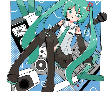 CDジャケット用イラストかきます 最短即日納品◎ポップなイメージの楽曲にピッタリ！ イメージ2