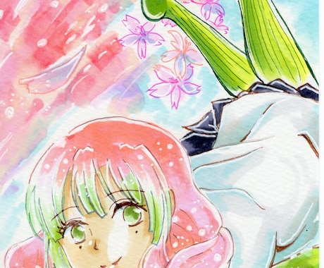 アニメやゲームのキャラクターイラストを描きます イメージ1