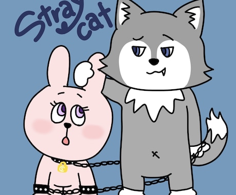 ちょっぴり病みかわなSNSアイコン描きます 量産型じゃない個性派イラストSNS映えする個性派アイコン イメージ2