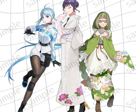 多様なスタイルのイラストを制作します TRPGの立ち絵やMVの一枚絵など イメージ2