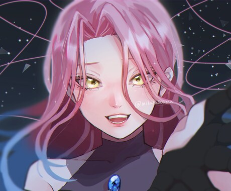 歌ってみたや配信用に！美麗な雰囲気の一枚絵描きます 儚くて印象に残るイラストであなたの活動を引き立てます！ イメージ2