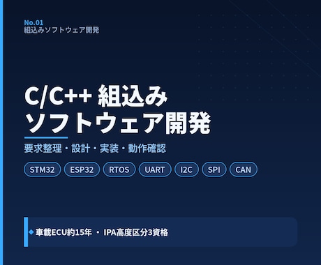 C/C++による組込みソフトウェアを開発します イメージ1