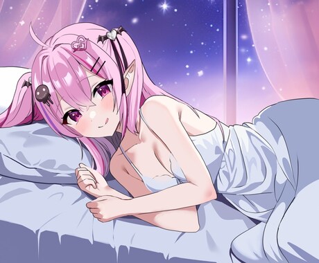 透明感ある女の子イラスト描きます ふんわり夢色、物語のワンシーンに イメージ2