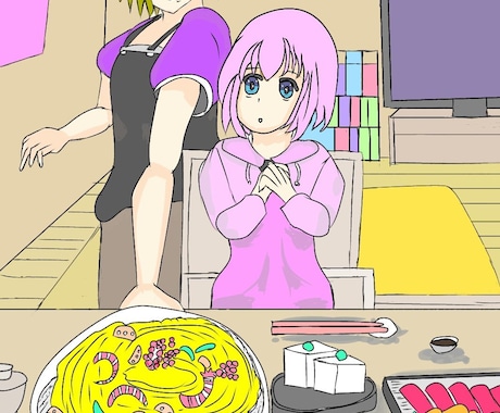 心が優しい気持ちになれる女の子のイラスト描きます イメージ1