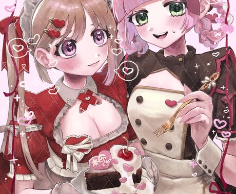 こだわりのつまったかわいいイラストお届けします ♡1枚絵、動画サムネイル、グッズイラストご相談ください♡ イメージ1