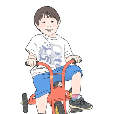 写真をもとに似顔絵をお描きします SNSアイコンやプレゼント用にも！丁寧な線画、優しい色合い イメージ2