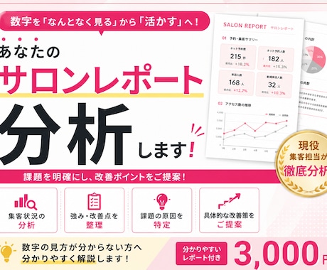 サロンレポートを分析します イメージ1