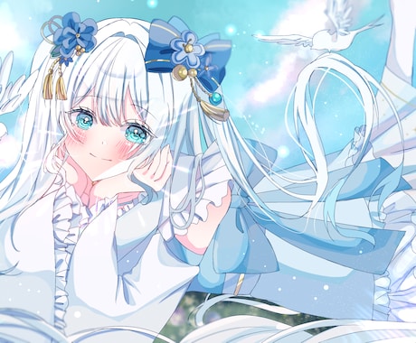 SNS映え！かわいさ満点！一枚絵描きます 映え間違いなし！魅力の詰まった最大限の一枚をあなたに！ イメージ2