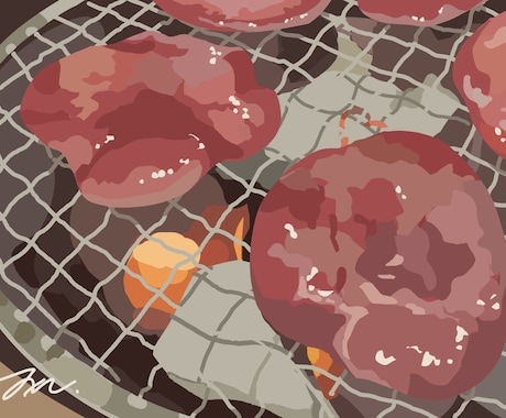 飲食物を描きます 実物の良さはそのまま、写真よりも魅力的に描くことを心掛けます イメージ2