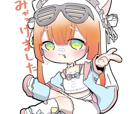 ミニキャラを描きます‼️ます 2〜4等身くらいまでの幅で描きます‼️ イメージ1