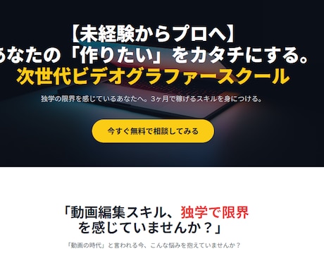 たった60分であなたもプロ級LPが作れます ビデオチャットで完全サポート！ イメージ2