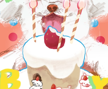ペットの似顔絵やポストカード作成をします イメージ1