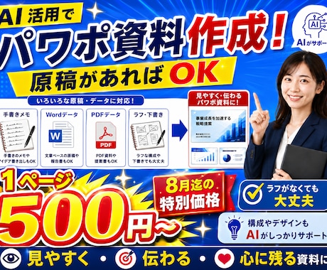 伝わるPowerPoint資料を低価格で制作します イメージ1