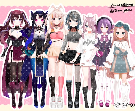 かわいい高品質Vtuberモデル制作します 高稼働でかわいい！立ち絵からモデリングまで承ります！ イメージ2