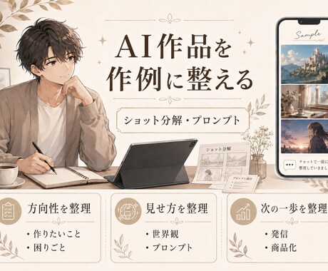 AI動画の作例用設計図を作ります ショット分解・プロンプトまで整理したい方へ イメージ1