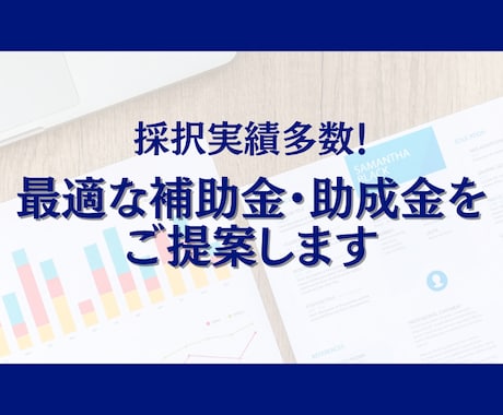 あなたに最適な補助金・助成金を診断します 採択実績多数！最新の補助金知識と実務経験に基づくプロの診断！ イメージ1