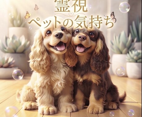 ペットちゃんの言葉にならない気持ちを霊視します オプションでヒーリングし整えます。 イメージ1