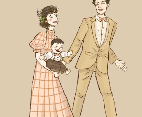 おふたりの絵、描きます カップルやご夫婦、親友同士などふたりの姿をおさめたい方に! イメージ1