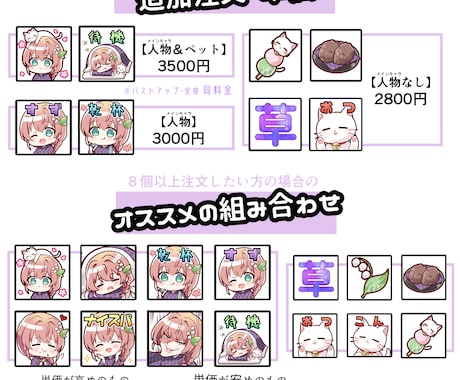 Youtube・Twitchのスタンプ制作します 【配信者向け】メンバーシップスタンプ・バッチなど イメージ2