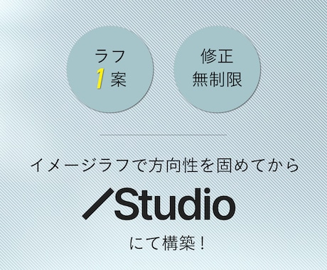 STUDIOで世界観を作るLPを制作します イメージラフで方向性を固めてからSTUDIO構築！スマホ対応 イメージ2