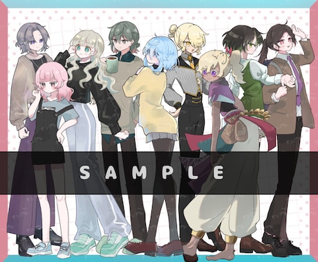 全身立ち絵3000円！TRPG立ち絵制作します 【おまかせ“だから”低価格！】リテイクなしの一発納品✨️ イメージ2