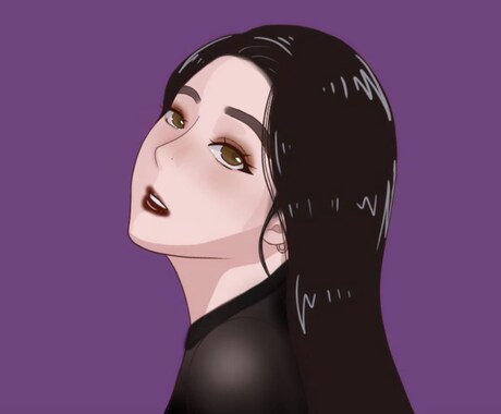 似顔絵イラスト、SNSアイコン等承ります キラキラした、柔らかい雰囲気を大切にしています イメージ2